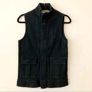 P.C.A Denim Mock Neck Vest